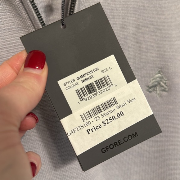 G/FORE Wool Vest large new - Picture 4 of 7